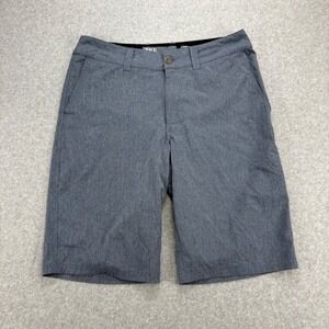BKE Hybrid Shorts Mens 33 Blue Stretch Heathered Casual Surf Beach Summer Travel